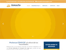 Tablet Screenshot of mudanzasplus.com